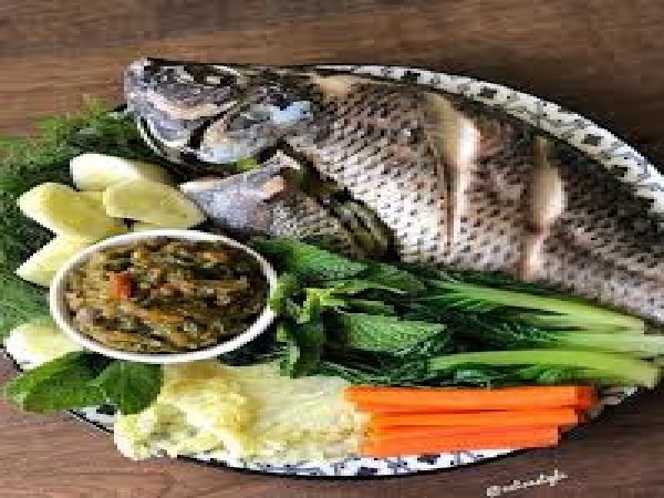 ปลานิลนึ่ง+ชุดผัก(รับ 4 เมย.69)